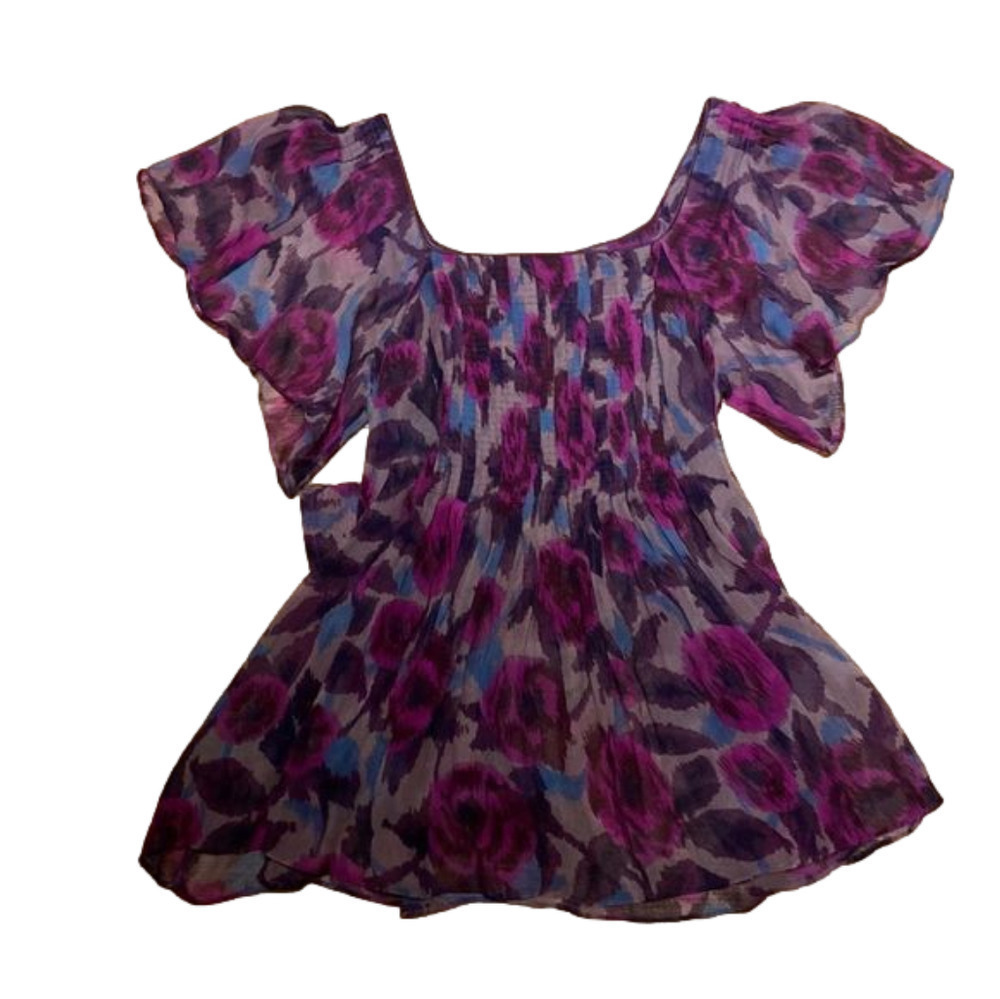 CUTE colorful top with tie back